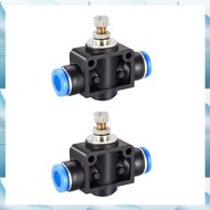 [G V W E] Air Control Valve 2PCS SA Throttle Valve 6mm 8mm 10mm Pipe Water Hose Pneumatic Manual Pus
