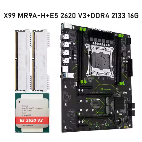 MACHINIST X99 MR9A-H Motherboard kit Set LGA 2011-3 Intel Xeon E5 2620 V3 CPU Processor DDR4 2133Mhz