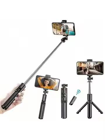 1PC Selfie Stick Wireless Selfie Stick With Tripod Stand Selfie Stick , Remote Control, Phone Holder