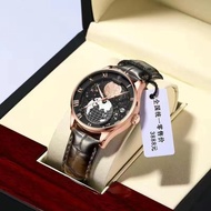 Guto แบรนด์หรูนาฬิกาอัตโนมัติสำหรับผู้ชายแฟชั่น Ultra Thin กันน้ำ Seiko5 Luminous นาฬิกาข้อมือผู้ชายสายหนัง Casual วันที่แสดงปฏิทิน Chronograph นาฬิกาควอตซ์ของขวัญ S156