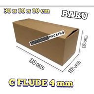 Cardboard box cardboard packing 30x10x10 cm Plain and Thick Packing 4mm C FLUDE