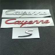 Porsche Cayenne Car Rear Tail Logo Cayenne S Logo Cayenne GTS Modified Trunk English Letter Car Logo