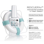 CND Rescue RXX 15ml. Daily Keratin Treatment. Gel nails. Weak nails. - Ready stock in SG.