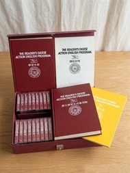 懷舊收藏復古 絕版經典 讀者文摘 The Reader's Digest Action English Program 英語學習錄音帶套裝（原裝皮箱全套齊件）