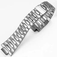 25*13mm Stainless Steel Watch Strap Bracelet Silver Metal Watch band with Folding Clasp For Patek Ph