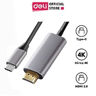 Hub Chuyển Đổi Type C Sang Hdmi 2.0 Aoka Deli - Hàng Chính Hãng - Cổng Chuyển Đổi Thiết Bị Hỗ Trợ Tr