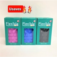 Flexible 85key Folding USB Wired Silicon Mini Keyboard