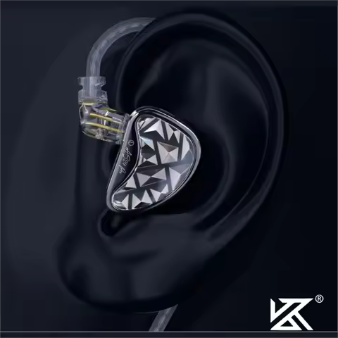 KZ AS24 PRO 24 Unit Noise Reduction Upgraded Balanced Armature Drive Earbuds HIFI in Ear Wired DJ Mo