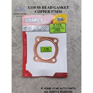 YAMAHA Y110 SS Y1102 SS2 HEAD GASKET COPPER RACING 57MM TEMBAGA GOLD UP 1PCS Y110II II SSII EMAS