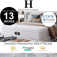 [Bulky][Ready Stock] Award Winning Mattress Use by Luxury 5 Star* Hotels | 5 Zoned Pocket Springs | Latex, Memory Foam,  Cooling Features Spring Mattress | Re-create The Luxury Hotel Bed At Home | Single, Super Single, Queen, King size