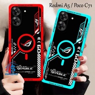 Xiaomi Redmi A5 4G Softcase / poco C71 4G 2025 Latest Trendy Rog Gamers Motif - Silicone Case - Maca
