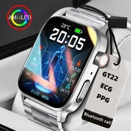 2023 New Blood Glucose Monitor Health Smart Watch Men ECG+PPG Blood Pressure Measurement IP68 Waterproof Sport Ladies Smartwatch