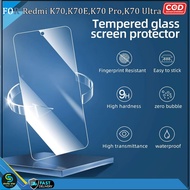 Clear Tempered Glass with Camera Hole Redmi K70 K70e K70 Pro K70 Ultra