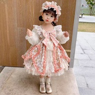 Children's Lolita Girls' Lolita Dress Genuine Baby Spring and Autumn Dress Children's Lolita Princes
