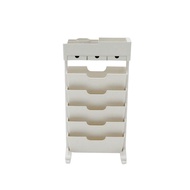 Looms ชั้นวางซีดี/หนังสือ รุ่น Jinny สีขาว (40x23x79 ซม.)