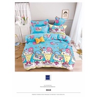 Local Seller FITTED BEDSHEET 100% Cotton 800 thread Count Cartoon Bedsheet