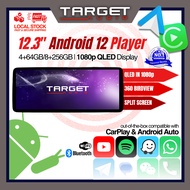 🎯 Android Player (8+256GB) TA-7862S 4G 12.3” 8-Core Universal Android Auto CarPlay WiFi BlueTooth Mu