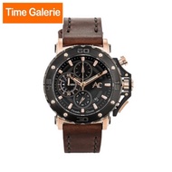 Alexandre Christie ALCW9205MCLBRBA Chronograph Black Dial with Brown Leather Strap Analog Men's Watch