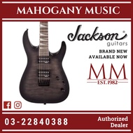 Jackson JS Series Dinky Arch Top JS32Q DKA HT Electric Guitar, Amaranth FB, Transparent Black Burst