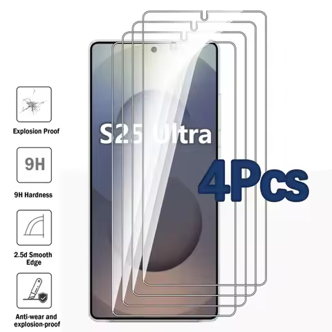 4PCS Screen Protector For Samsung S25 S26 Ultra Tempered Glass Samsun S 25 24 Plus 25Ultra 26Ultra S