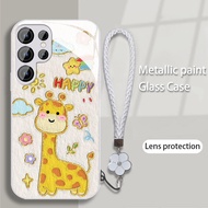 Case For Samsung Galaxy S25Ultra S24Ultra S23Ultra Soft TPU Edge Liquid Glass Back Phone Casing With