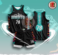 CUSTOMIZED JERSEY (MOJITO) (CUSTOM JERSEY NAME/SURNAME/NUMBER) | FULL SUBLIMATION | NBA CUT