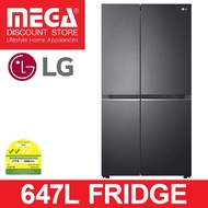 LG GS-B6473MC 647L SIDE-BY-SIDE DOOR FRIDGE (2 TICKS) + FREE $50 VOUCHER BY LG