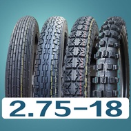[Hot Sale Tire] Authentic 2.75-18 Motorcycle Off-Road Tire, Deep Tread, Anti-Slip, 6/8 Ply, Inner & 