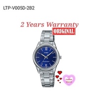 Casio Ladies LTP-V005D-2B2 [2YRS WARRANTY] Ladies Watches Youth Dress Analog Watch Jam Tangan Peremp