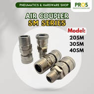 Air Coupler 20SM | 30SM | 40SM | Male Thread Quick Coupler Compressor Hose Coupler Air Hose Pneumati