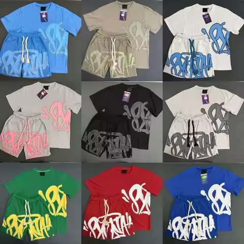 Fashion Central Cee Y2k Clothes Cotton Casual Summer T-Shirt Shorts Women's Men's Clothing Outfit Te
