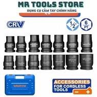 Set of 14 1/2'' socket tips made of CR-V steel, heat treated WADFOW WMS4D01