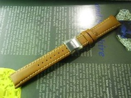 NEW OLD STOCK 倉底 SEIKO PREMIER 精工 20MM 皮錶帶 連 17MM摺叠錶扣 DEPLOYMENT BUCKLE