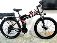 全新100KM續航電動單車助力隱藏電車26吋inch electric bike成人外賣折疊單車brand new E bike  electric bicycle