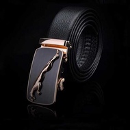 Foreign Trade Men's First Layer Automatic Belt Lychee Pattern Casual Belt Buckle
