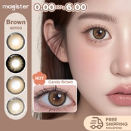 Magister Contact Lens Power Brown Series contact lens eye lens coklat besar 14.0~14.5mm lens coklat 