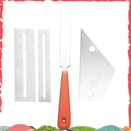 Stainless Steel Guitar Fret File+Fret Rocker Level+Fingerboard Protector Guitar Luthier Tool