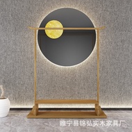 Rack Clothes Rack Floor-standing Bedroom New Chinese Style Retro Household Solid Wood Bedroom Displa