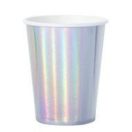 Iridescent/ Holographic Shiny Cups (Set of 8)