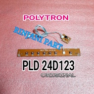 TOMBOL SENSOR IR TV LED POLYTRON PLD 24D123 HBCO-356A DN21B138 HBBY-1416A DN21B139