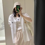 new original Vivienne Westwood Star Small Saturn Embroidered White Polo Collar Shirt Womens 2023 New