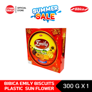 BIBICA EMILY BISCUITS PLASTIC BOX 300 G SUN FLOWER