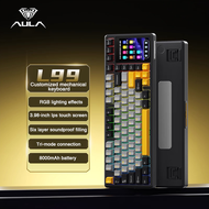 AULA L99 Equipped with Touch Screen Super Intelligent  Customized Mechanical Keyboard  Tri-mode RGB 