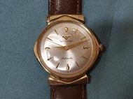 瑞士WITTNAUER (浪琴副牌) 自動包金男古董錶，表徑33不含把頭，走時正常，因需特殊工具(Admiral 11