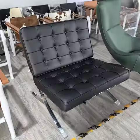 Modern Stylish Barcelona Single Sofa Chair for Luxury Living Room Decor Italian Designer Lazy Sofa C