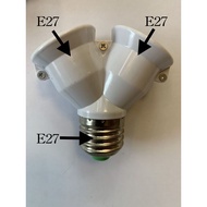 E27 To E27 * 2 Expansion Head From One 2 Adapter