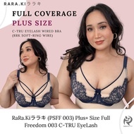RARAKI PSFF 003 Plus-Size Full Coverage Bra - Sizes 38-50 C/D/E, 3-Hook, Soft-Ring Wire, Adjustable 