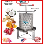 Alat  Perah Santan Madu Buah Halia Herba 3 Liter Stainless Steel 304 Manual Coconut Milk Press Honey