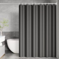 Bathroom Solid Color Wholesale Shower Curtain 4.20 Toilet Toilet Partition Curtain Ready Stock Waterproof Curtain PEVA Shower Curtain Kitchen Door Curtain