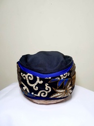 Peci Sling blangkon batik biru peci imamah instan full keren terbru